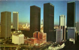 "Bird's-eye View of the Heart of Downtown Area of Los Angeles..."