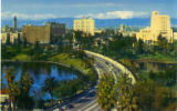 Wilshire Boulevard through MacArthur Park