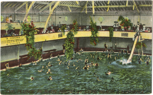 The Plunge in Bath House at Long Beach, California