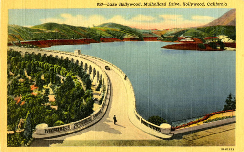 Lake Hollywood, Mulholland Drive, Hollywood, California