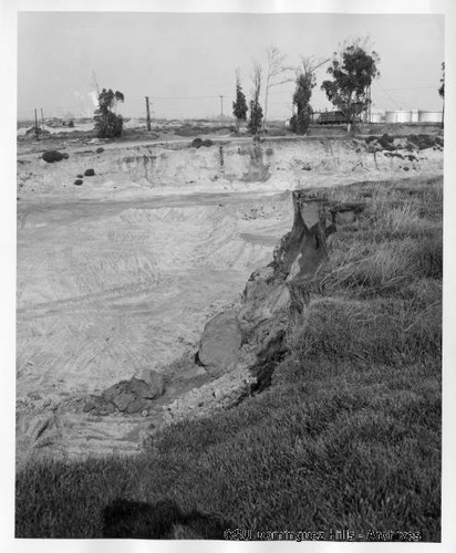 Oil tanks near pit