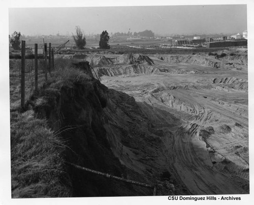 Bluff over trash dump