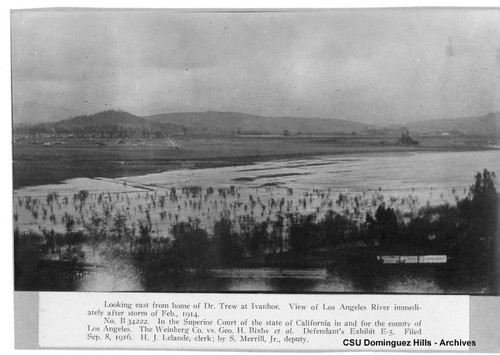 Weinberg Company vs. Bixby, et al; Defendant's Exhibit E-5; flooded fields by Los Angeles River