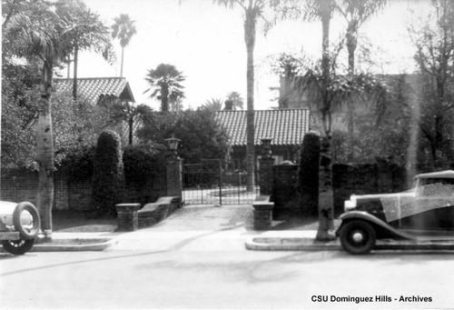 Gate across driveway