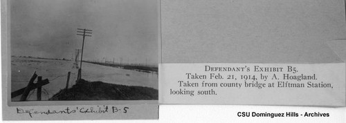 Weinberg Company vs. Bixby, et al; Defendant's Exhibit B-5; Dominguez Water Company office, flooded