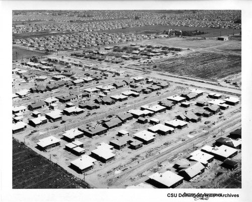 View over Norwalk houses