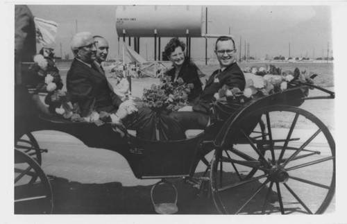 William Huston and guests at the dedication of Watson Industrial Center