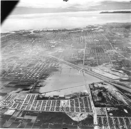 Looking south over freeway in Torrance