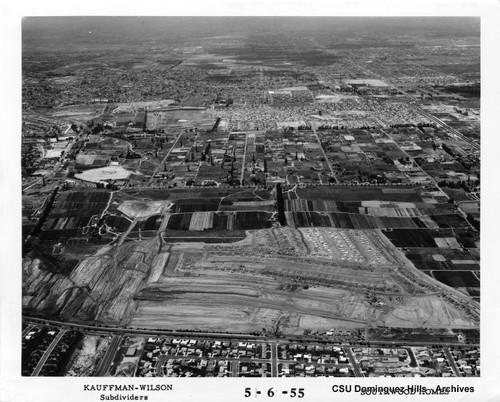 Looking north over Torrance housing development