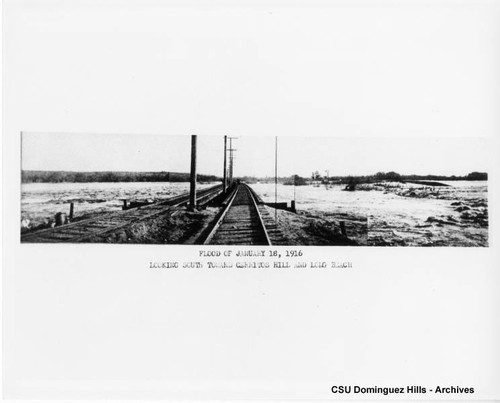 Flood at Cerritos trestle