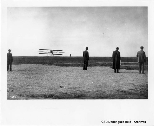 Curtiss Biplane landing