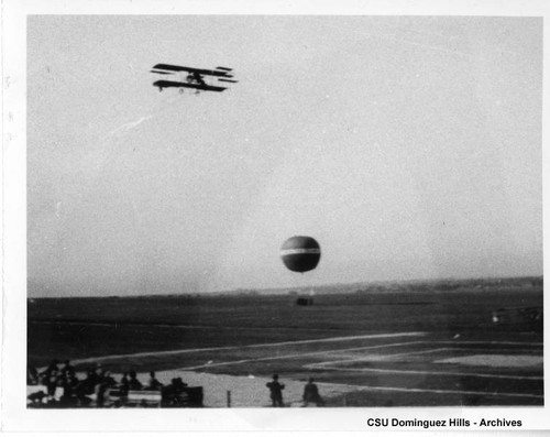 Curtiss Biplane in flight