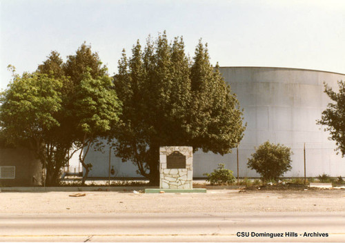 Plaque and monument