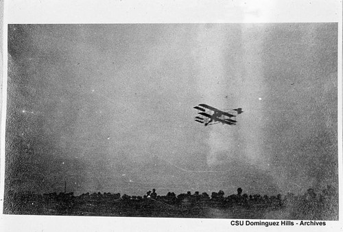 Louis Paulhan in Farman biplane