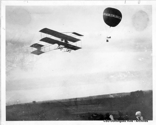 Farman Biplane in flight