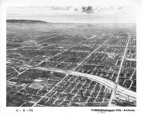 Looking southwest over South Bay area