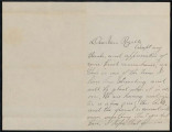 Letter from Lillian Hayslip, to Edith Rozelle, December 23, 1906