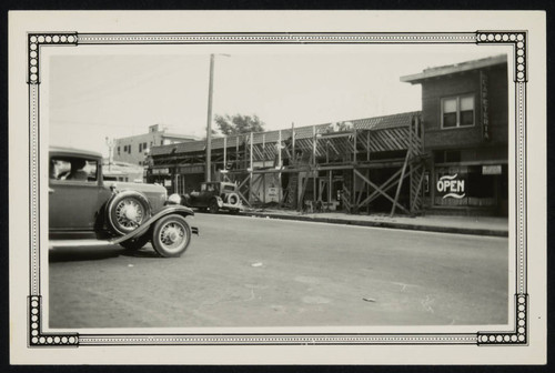 Earthquake building damage