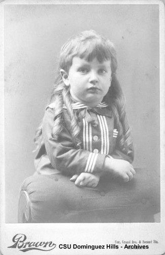 Child with long hair