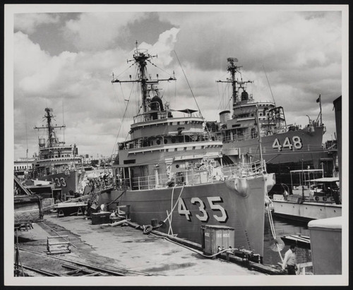 Steel tugboats ready for launch