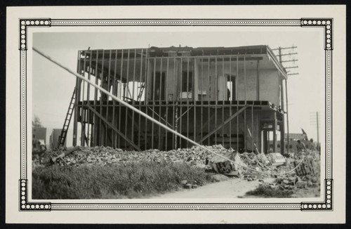 Earthquake house damage