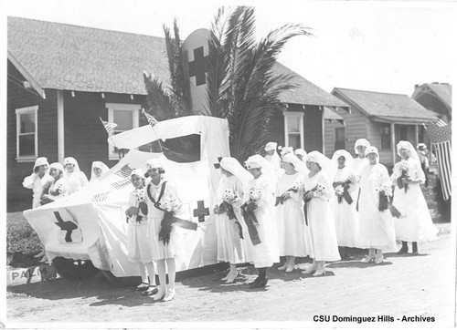 Red Cross float