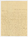 Letter from Bazil Rozelle to his wife