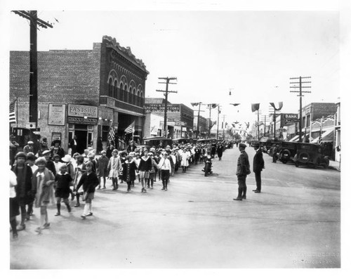 Parade down Compton Blvd