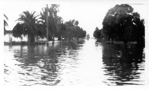 Flooded street