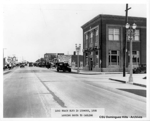 Long Beach Blvd, looking south