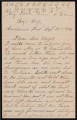 Letter to Bazil Rozelle from MM Rozelle