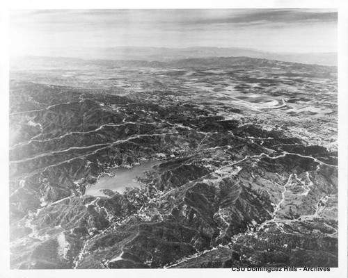 Northwest across Santa Monica Mountains to San Fernando Valley