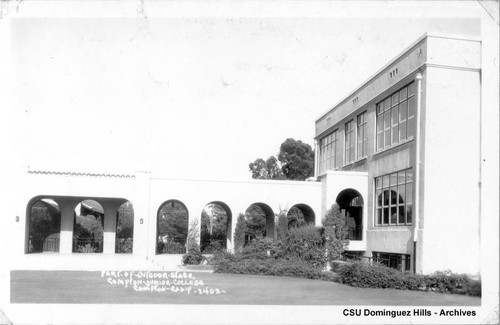 Arcade and patio