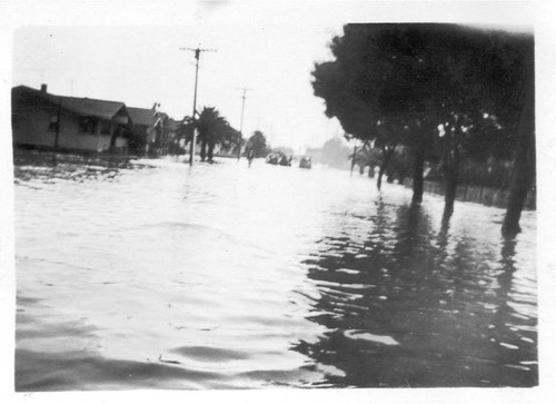 Flooded street