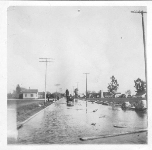 Flooded street