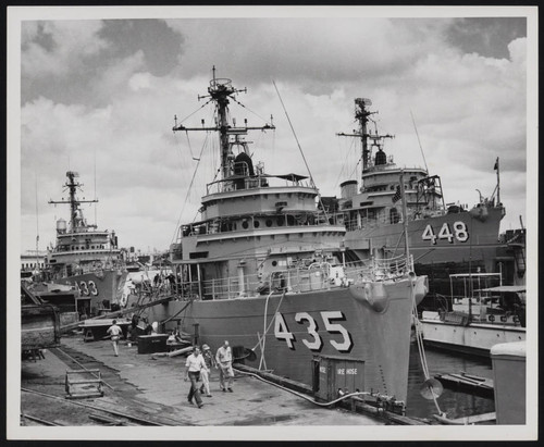 Steel tugboats ready for launch — Calisphere