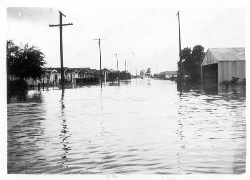 Flooded street