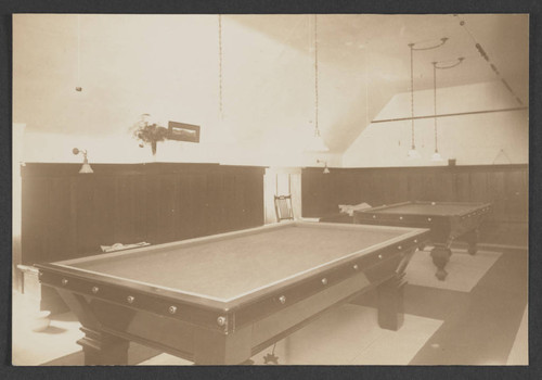 Pool (billiards) tables in Hotel Redondo