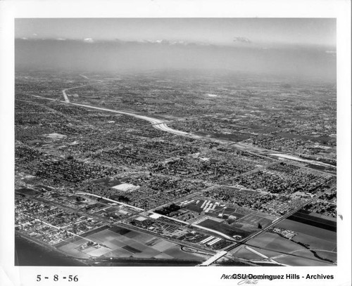 Looking northeast through Compton