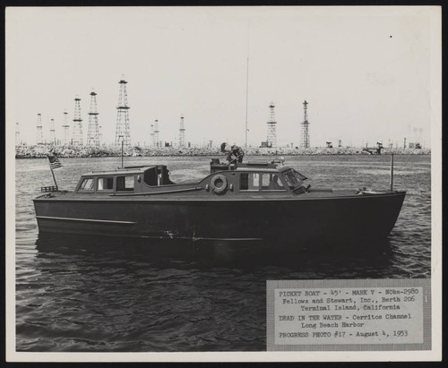 Picket boat in Long Beach Harbor