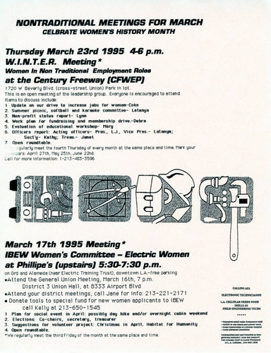 W.I.N.T.E.R. and Electric Women flyer