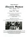 Electric Women newsletter for February 1997