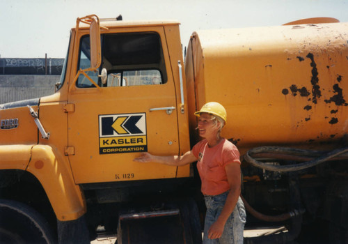 Tradeswoman at a construction site