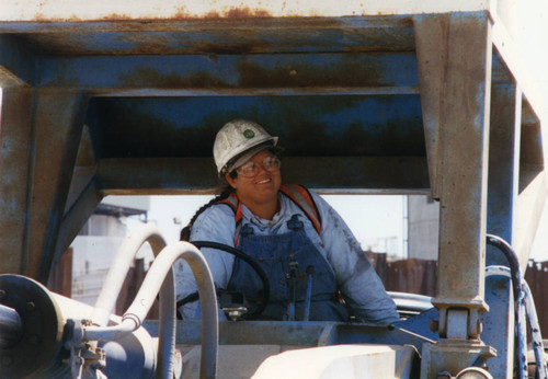 Joyce Best Sanders, heavy equipment operator