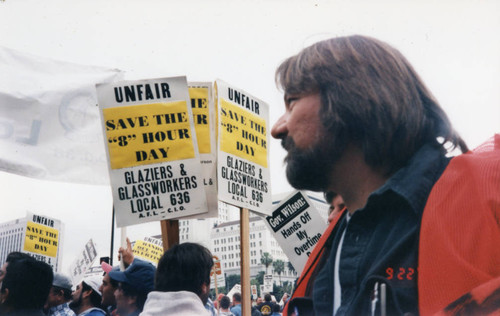 L.A. union demonstrators