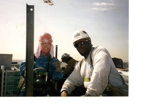 ironworkers at a construction site