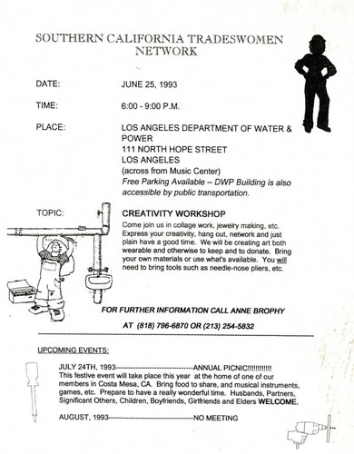 Southern California Tradeswomen Network flyer