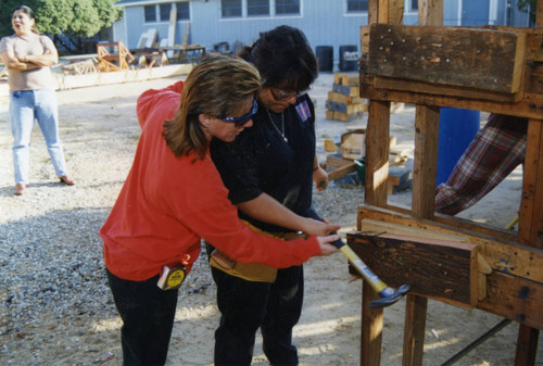 Tradeswomen at a training site