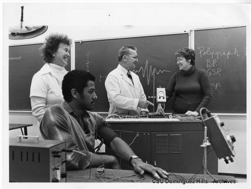 Dr. Jack Adams with students