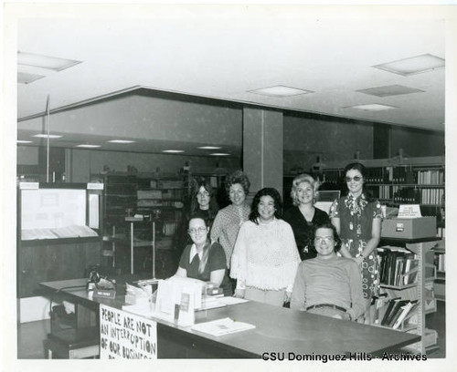 Library staff at Small College Campus Library